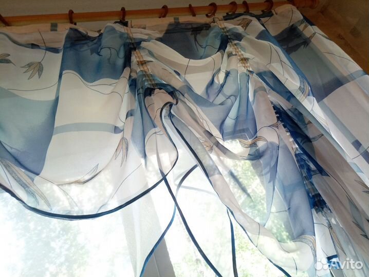 Шторы тюль ламбрекен готовое уютное окно