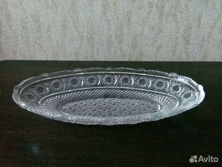 Блюдо хрустальное СССР