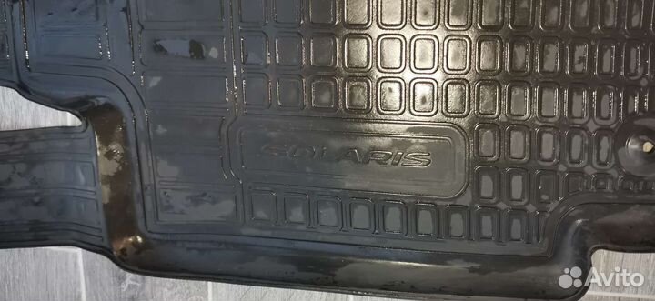 Автомобильные коврики на hyundai solaris 1