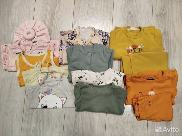 Вещи пакетом на девочку 62-68
