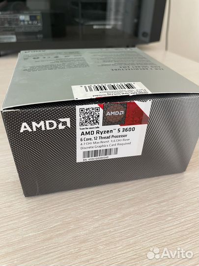 Процессор amd ryzen 5 3600 box