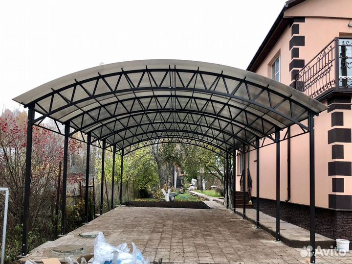 Навес прямой\арочный над входом 3м