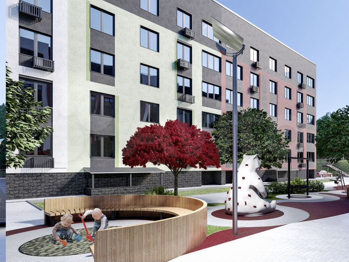 2-к. квартира, 57,4 м², 4/5 эт.