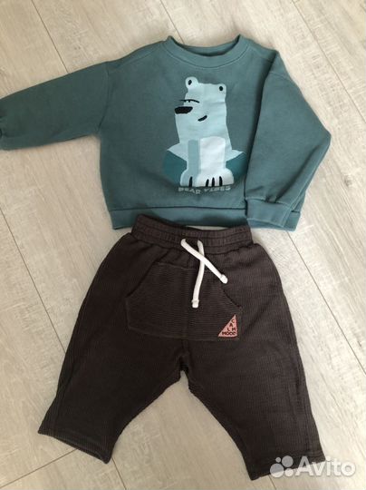 Брюки, толстовка zara 80размер