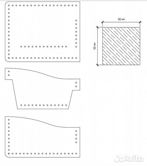 База выкроек изделий из кожи (Около 600 штук)