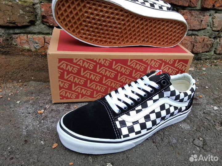 Кеды vans old skool шахматы