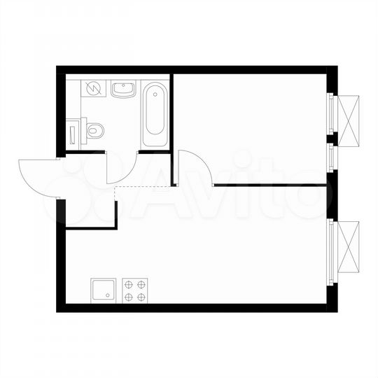 1-к. квартира, 31,7 м², 15/25 эт.