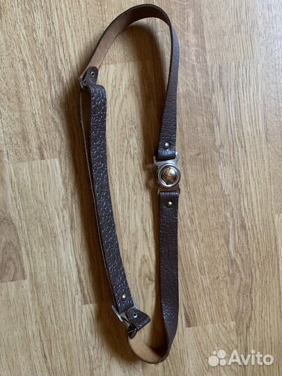 Ремень кожаный коричневый
