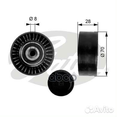 Ролик поликлинового ремня направляющий 7803-213