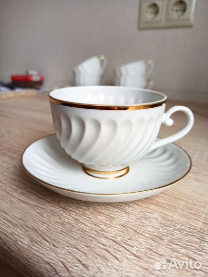Чайная пара лфз костяной фарфор