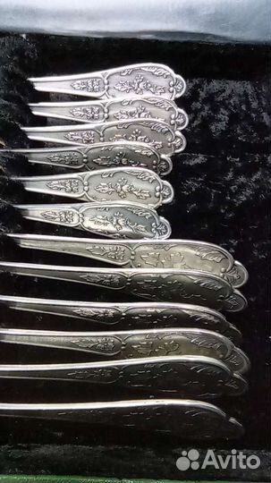 Ложки чайные столовые клеймо мстера мнц мн-19 СССР