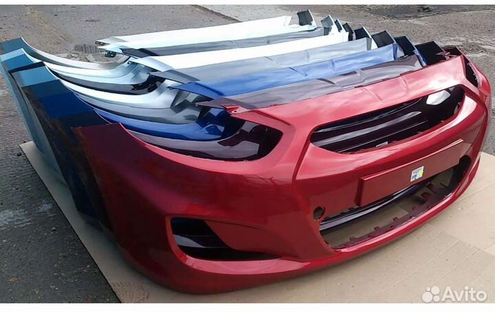 Бампер передний Hyundai Solaris c 2011-2019г