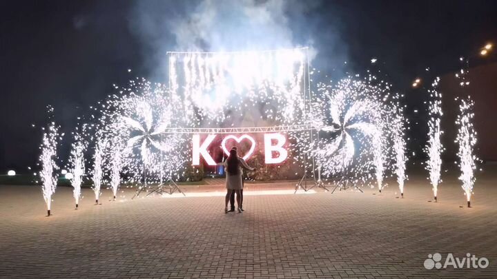 Холодные фонтаны, вертушки, мельницы,веера