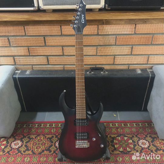 Электрогитара Cort X100 Open Pore Black Cherry Bur
