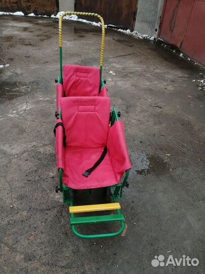 Сани двухместные трансформер (для двойни)