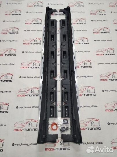 Пороги на Mercedes Benz GL X166 с подсветкой 12-15