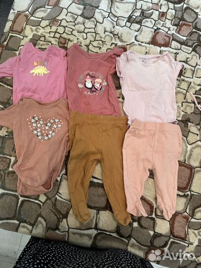 Вещи для девочки пакетом 62,68,74
