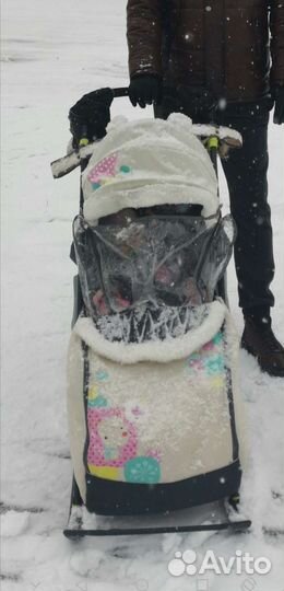 Детские санки коляска ника