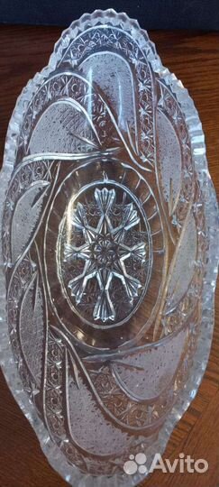 Хрустальная ваза. Ладья. Большая