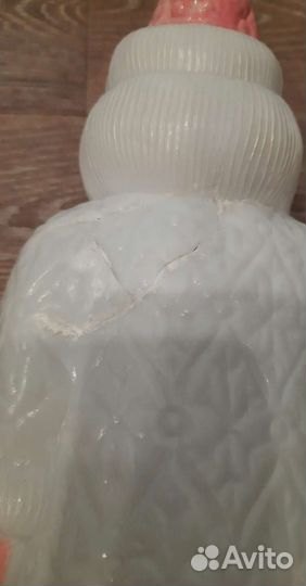 Дед мороз и снегурочка СССР пластик