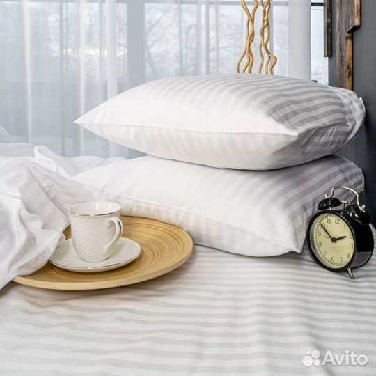 Комплект белья из страйп сатина премиум