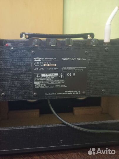 Усилок Vox Pathfinder 10 Bass