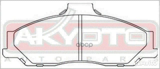 Колодки тормозные дисковые передние AKD-0163 AK