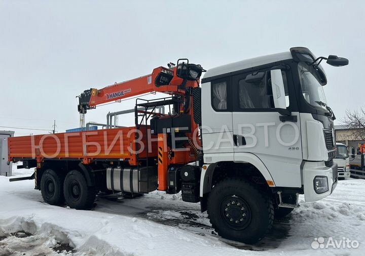 Бортовой грузовик Shacman X3000 с КМУ HANGIL SV, 2024