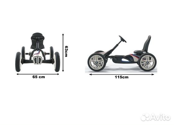 Веломобиль Berg Buddy BMW Street Racer