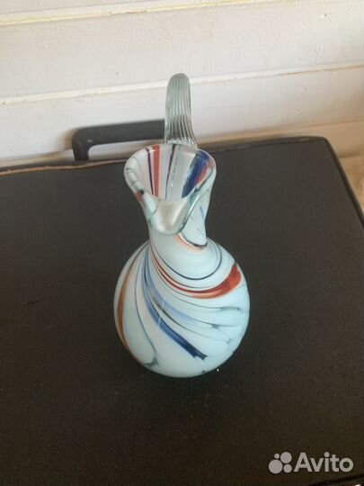 Кувшин цветное стекло СССР