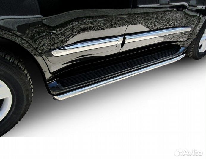 Защита штатного порога Lexus LX-570 (2012)