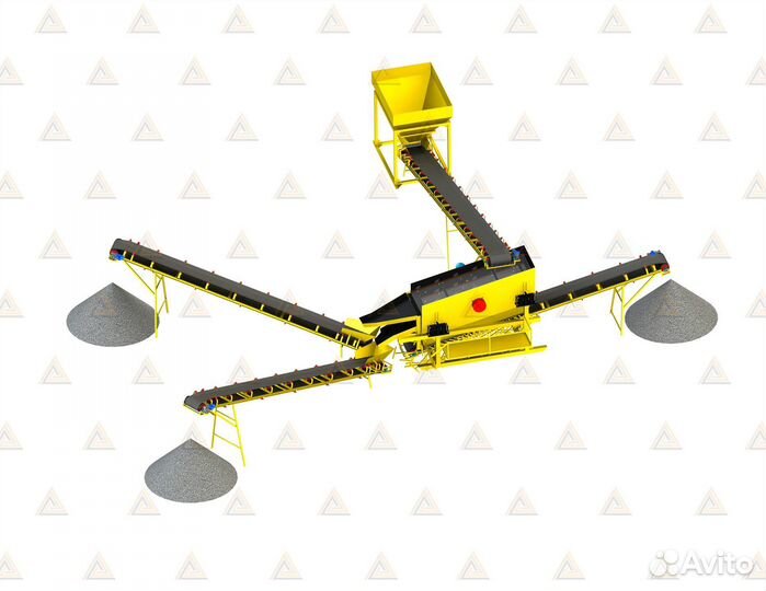 Агрегат сортировки кс-100, грохот для песка, щебня