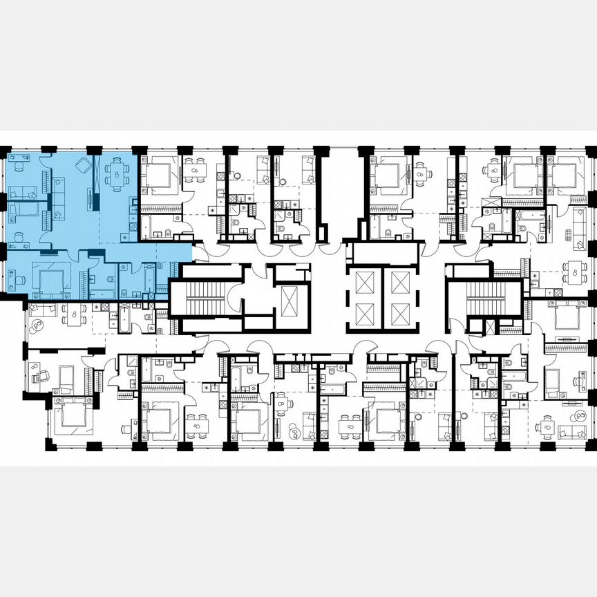 4-к. квартира, 102 м², 8/48 эт.