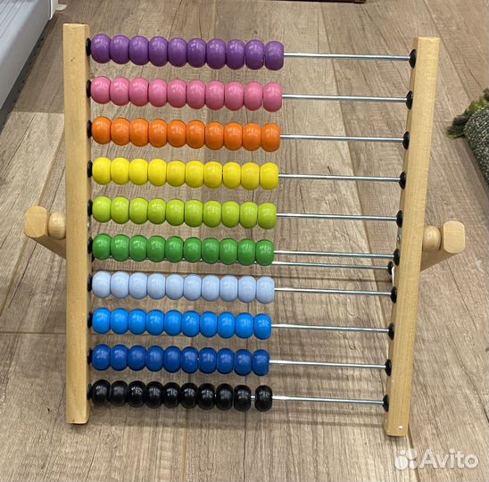 Математические деревянные счеты IKEA