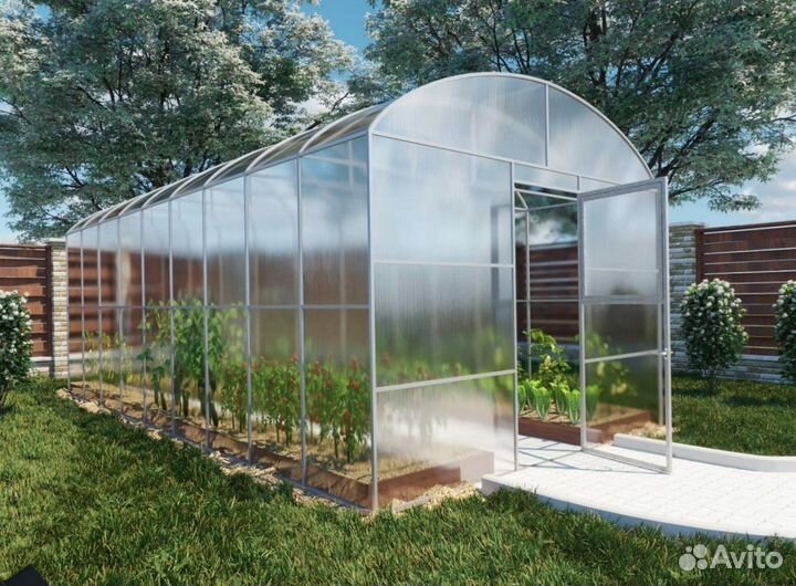 Прямостенная теплица 