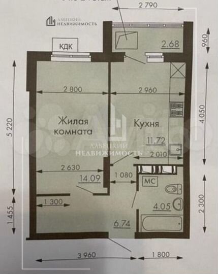 1-к. квартира, 40,5 м², 16/24 эт.