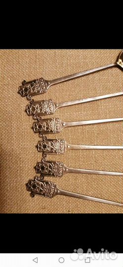 Ложки, щипцы для сахара мельхиор, СССР