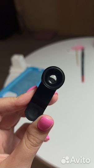 Линза на телефон макро и рыбий глаз