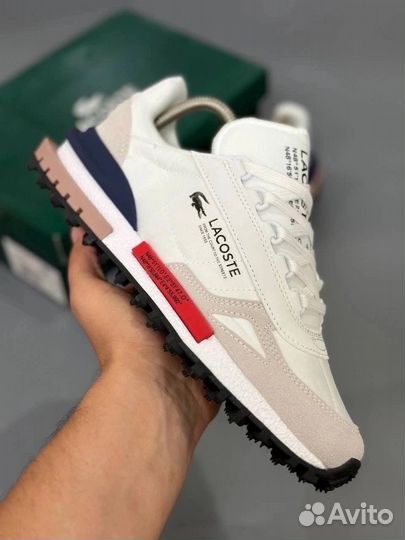 Мужские кроссовки lacoste белые 41-45