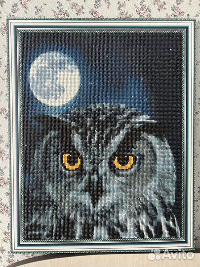 Картина алмазная вышивка сова