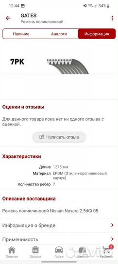 Ремень генератора