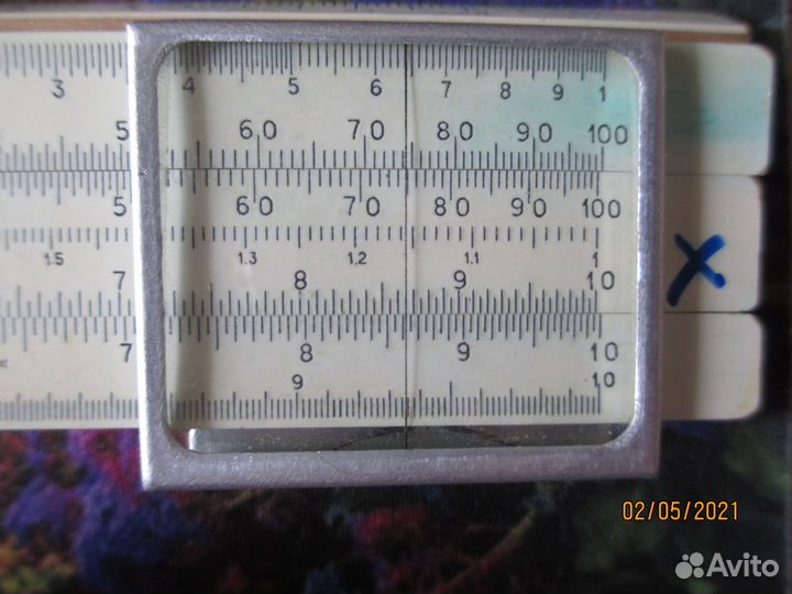 Логарифмическая линейка, 1962г Раменская ф-ка