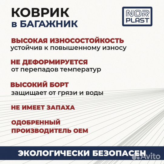 Коврик Land Rover Range Rover Sport 2005-13 пластик