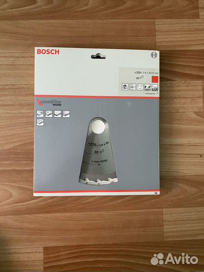 Bosch Speedline Wood пильный диск 235x2.4х30