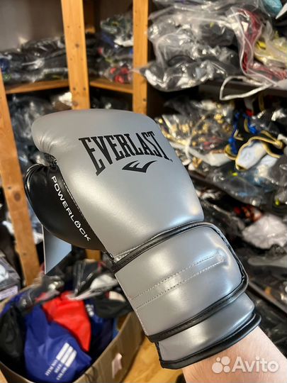 Боксерские перчатки Everlast Powerlock PU 2 Gray