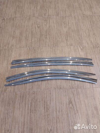 Ветровики Kia Quoris оригинальные (хром)