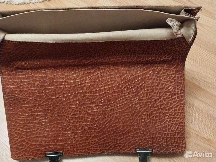 Портфель мужской СССР кожа винтаж