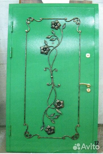 Дверь стальная с ковкой