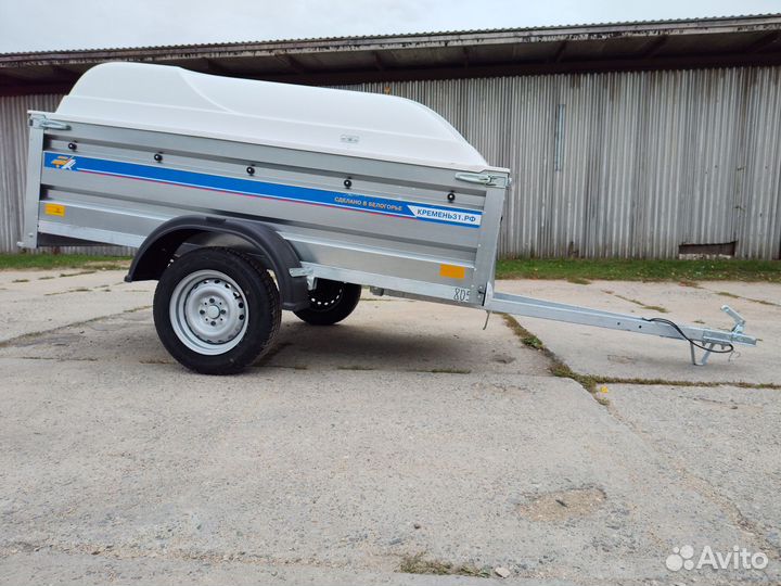 Прицеп 2,25х1,3х0,5 оцинкованный с крышкой