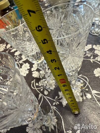 Хрустальные рюмки на ножке СССР